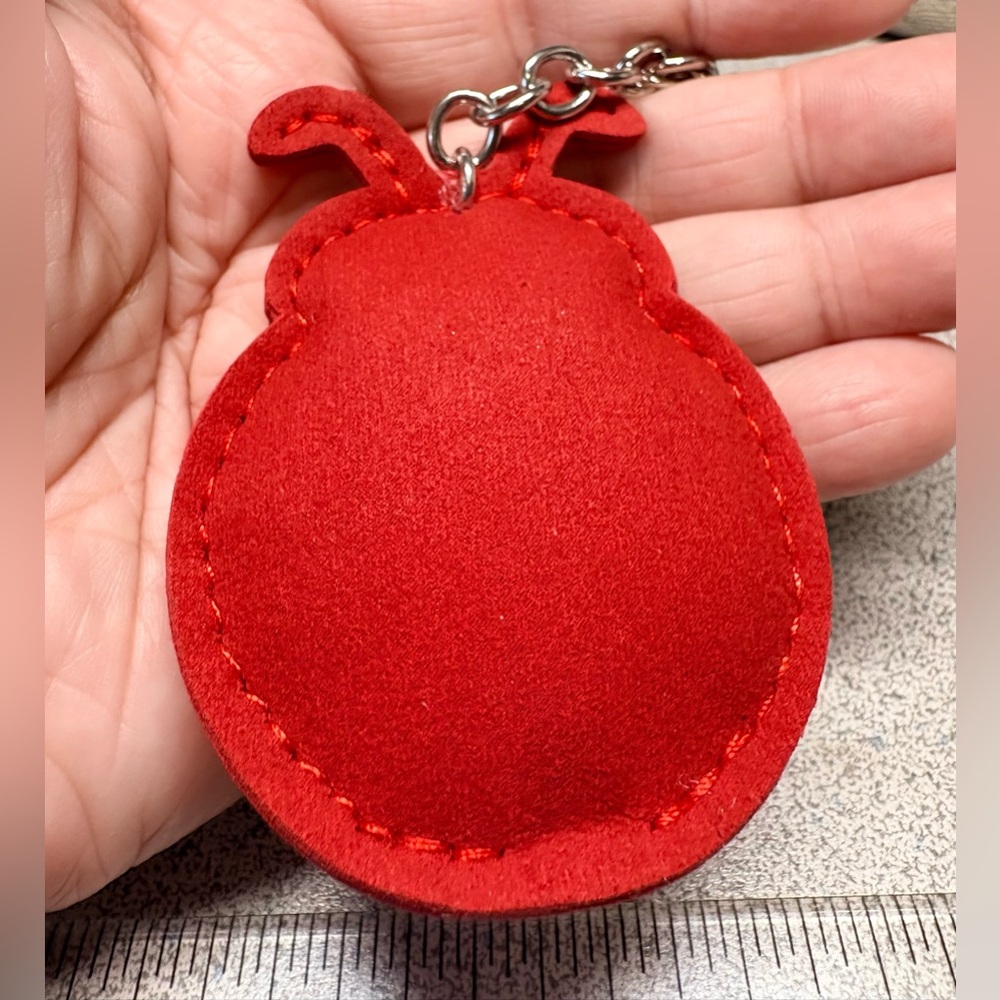 Red Ladybug Keychain with Rhinestones - Picture 4 of 5